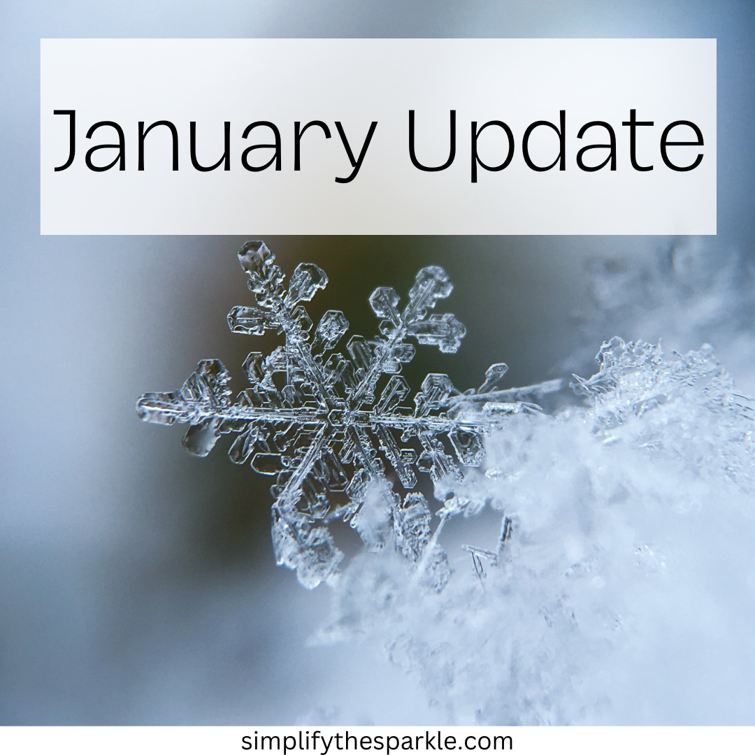 January Update!- Simplify The Sparkle